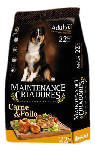 Alimento Maintenance Criadores  Para Perro Adulto Todos Los Tamaños Sabor Carne Y Pollo En Bolsa De 22 kg
