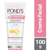 Crema Facial Ponds Clarant B3 Proteccion Solar Fps 30 X 100g