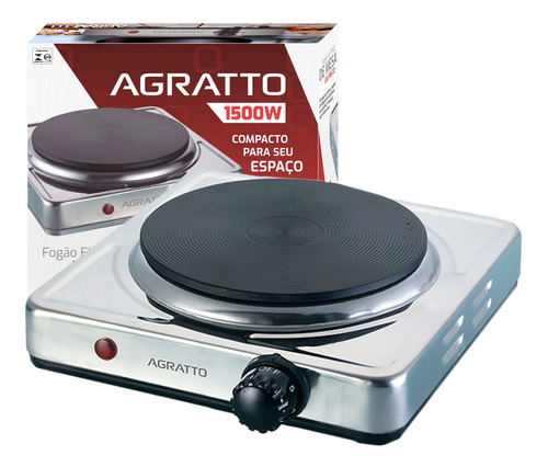 Fogão Cooktop Elétrica Agratto Fma Prateado 127v