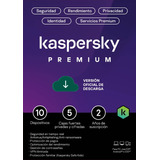 Kaspersky Premium 10 Dis 5 Cuentas Kpm 2 Años Total Security