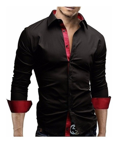 Camisa Social Manga Longa Slim Masculina 1a. Linha!