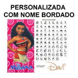 Toalha De Banho Infantil Moana R Personalizada Nome Bordado