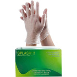 Guantes De Vinil Desechables 100 Piezas Splash