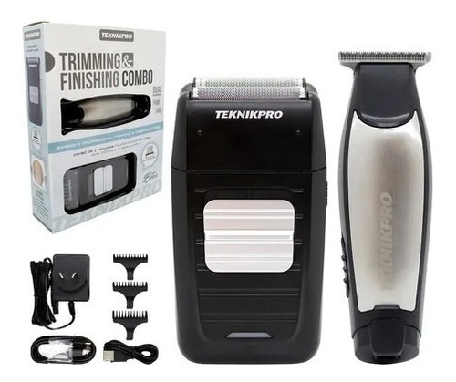 Teknikpro Patillera Trimmer + Afeitadora Shaver Profesional