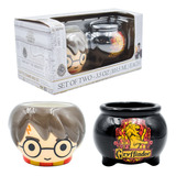 Mini Taza De Ceramica Harry Potter Chibi Y Caldero