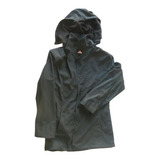 Campera Piloto Negra De Mujer Importado Impermeable Abrigo