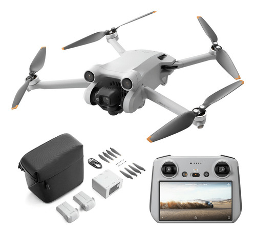 Drone Dji Mini 3 Pro 4k Fly More Combo Controle Remoto Rc Cor Cinza