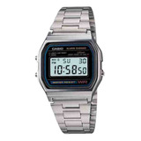 Relógio Casio Vintage Prata Unissex A158wa-1df-sc