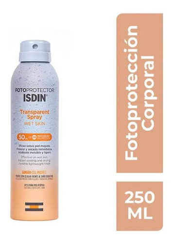 Isdin Fotoprotector Transparent Spray Wet Skin Spf 50 250ml