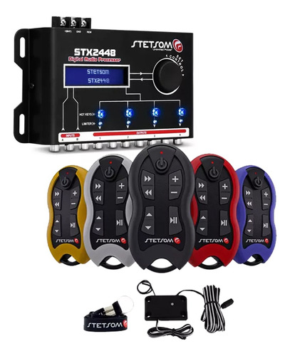 Processador Equalizador Stx2448 +controle Longa Dis Stetsom