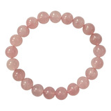 Yisowank Pulsera De Cuarzo Rosa Pulseras De Cristal De 8 Mm 