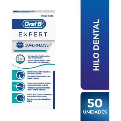 Oral B Expert Superfloss Hilo Dental 50 Unidades | MercadoLibre