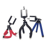 Kit Atacado Com 10 Mini Tripé Flexível Para Celular E Câmera