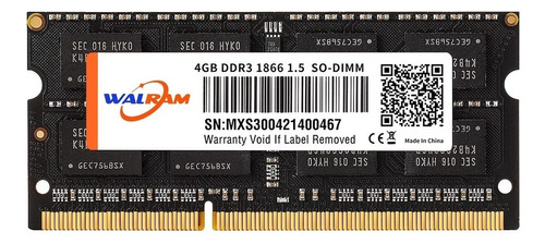 Memoria Ram 4 Gb Ddr3  1600 1.5v