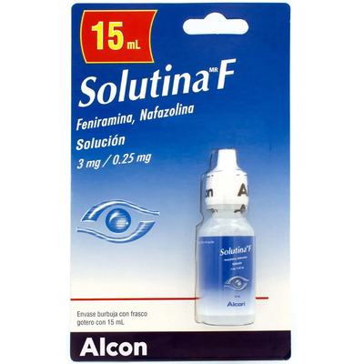 Frasco Gotero de Solución Oftálmica 15Ml Solutina F | MercadoLibre