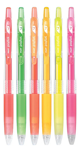 6 Lapicero/boligrafo Pilot Gel Pop Lol Punto Fino A Elegir