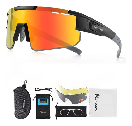 Lentes Polarizado Para Deporte Y Bicicleta West Biking