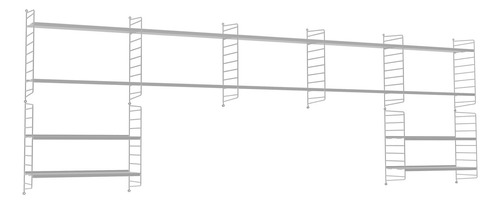 Rack Repisa Configurable 14 Estantes Metal Deco Organiza