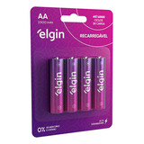 Aa 2500 Mah Pilha Recarreg Elgin Blist 4