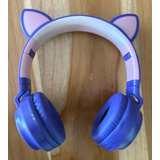 Audífonos Bluetooth Oreja De Gato Diadema Niños