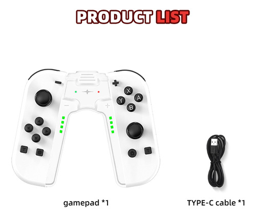 Control Joystick Para Nintend Switch/oled Con Charge Grip