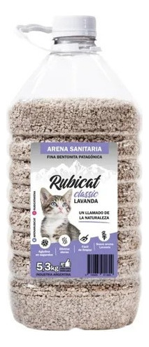 Piedra Para Gatos Rubicat Lavanda Arena Aglomerante 5,3 Kl