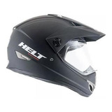 Capacete Moto Helt Cross Vision Preto Fosco Trilha N58