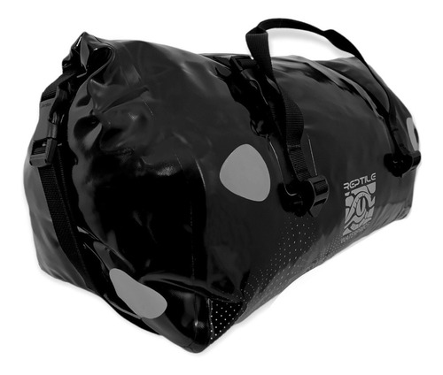 Maleta Drybag Negro Reptile De Sillín 100% Impermeable 35lts