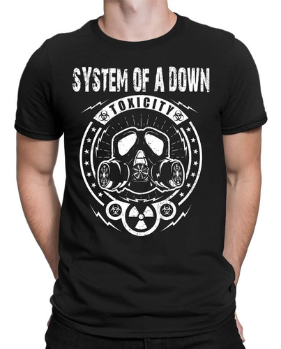 Camiseta Masculina System Of A Down Banda Rock Toxicity