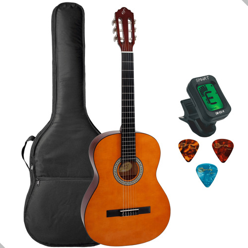 Kit Completo Violão Giannini N-14 Acústico Nylon Start