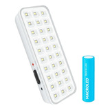 Luz Emergencia 30 Leds +  Bateria Litio 3.7v 1800ma Repuesto