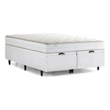 Cama Box Baú Queen Herval Joy, Espuma Alto Suporte