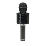 Microfone Karaoke Bluetooth Recarregavel Infantil Preto 