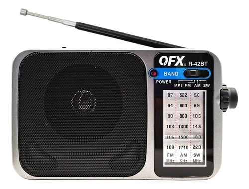 Radio Bluetooth Recargable Qfx Con Lampara De Emergencia