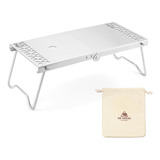 Mesa Plegable Camping Acero Inox Ligera Mini Mesa Picnic Con