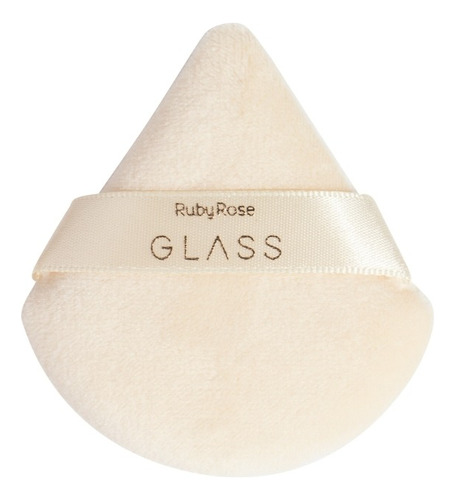 Esponja De Maquiagem Glass Ruby Rose Powder Puff P/ Pó Apoio