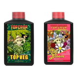 Fertilizante Top Crop Combo X 2 Veg Bloom Flora Y Vege 1lt