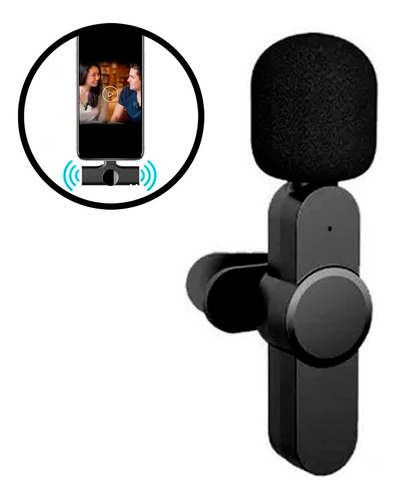 Microfone Lapela Sem Fio Compativel iPhone E iPad Notebook