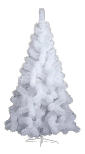 Árvore De Natal Branca Luxo Com 1,20m 170 Galhos 