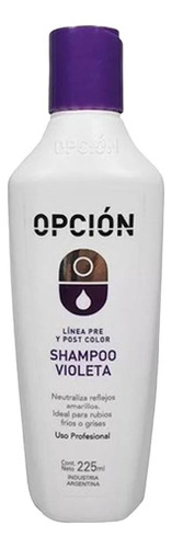 Opcion | Pre Post Color | Shampoo Violeta Matizador Rubios