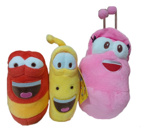 Set De Peluches Kawaii Diseño De Larva