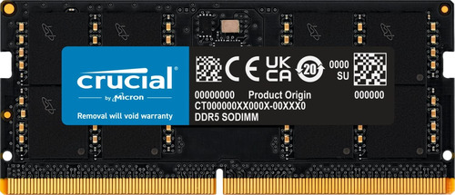 Memoria Ram Crucial 16 Gb Sodimm 5600 Mhz Ct16g56c46s5