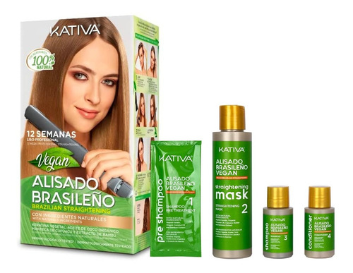 Kit Kativa Alisado Vegano 225ml - mL a $377