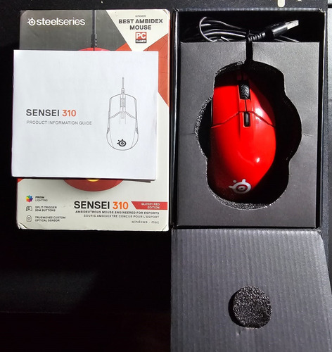 Mouse Gamer : Steelseries Rival 100 Optico Forged Red