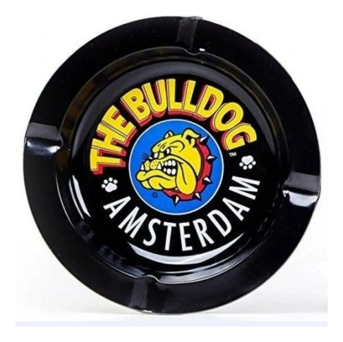Cenicero Simple Metalico The Bulldog Amsterdam Color Negro Azul