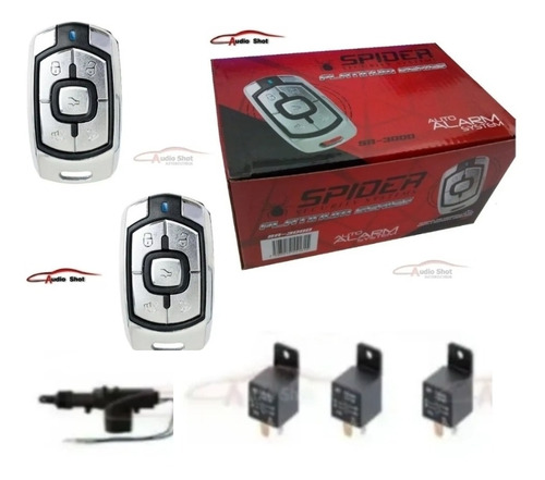 Alarma Spider Sr-3000 Platinum Series + Actuador + 3 Relays 