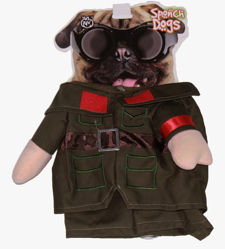 Disfraz Para Perro Militar Ropa De Mascota Fiesta