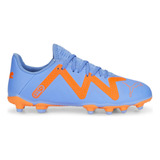 Botines Puma Future Play Fg/ag Jr Niños Fútbol Azul