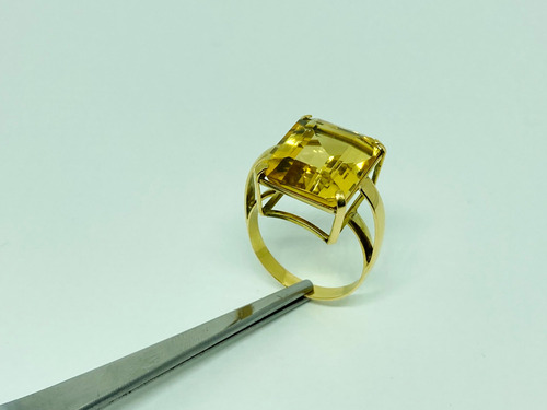 Majestoso Anel Em Ouro 18k - 8.7 Gr - Aro 26