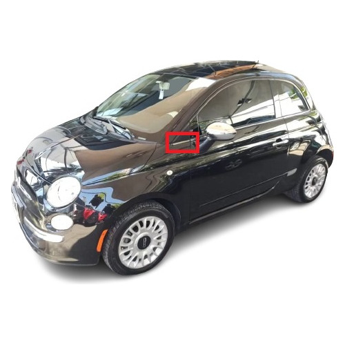 Moldura Izquierda Triangulo Espejo Fiat 500 2009/2018 Orig Foto 4